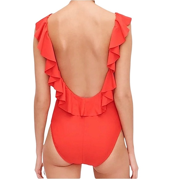 J.crew ruffles open back one piece - Picture 2 of 9